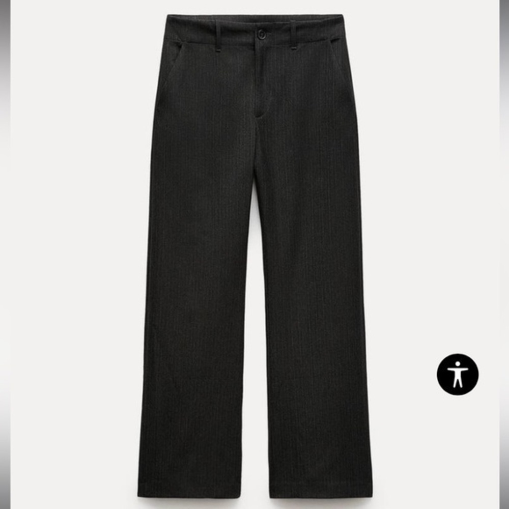 Zara NWT straight leg pants gray 1478/045